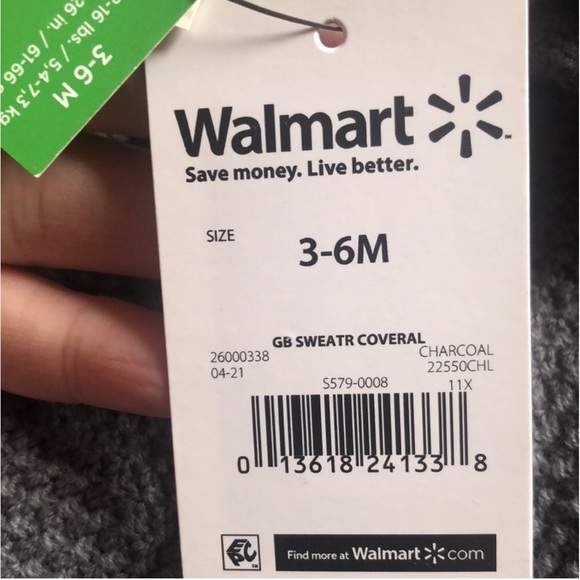 Gerber Baby Boys Charcoal gray sweater Knit Coverall, Cardigan, & Hat Set, 3-6M - Picture 14 of 15